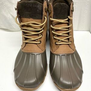 Sperry Mens Avenue Duck Boot Waterproof Tan Size 10.5 M